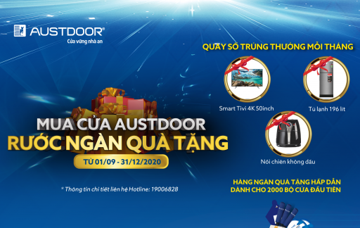 TẶNG NGÀN QUÀ ‘KHỦNG’ KHI MUA CỬA CUỐN AUSTDOOR