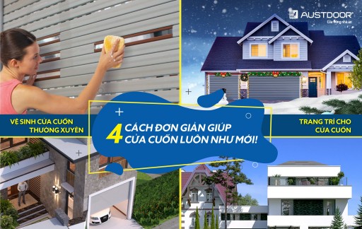 Tết đến Xuân sang, tân trang cửa cuốn