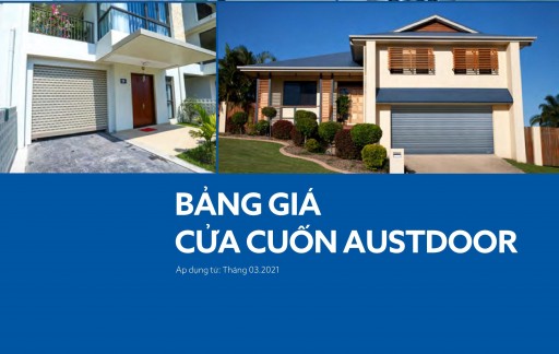 Bảng giá mới nhất cửa cuốn Austdoor Tháng 3/2021 - Miền Bắc