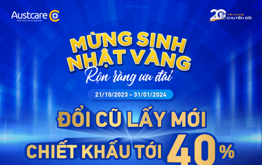 Mừng sinh nhật Vàng - Rộn ràng ưu đãi, chiết khấu lên tới 40%