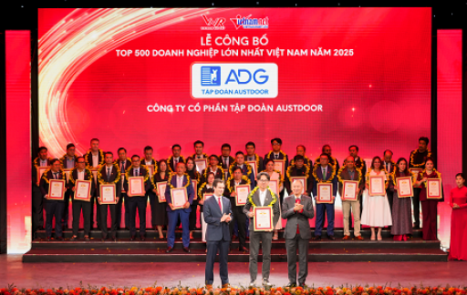 TẬP ĐOÀN AUSTDOOR TIẾP TỤC KHẲNG ĐỊNH VỊ THẾ TRONG TOP 500 DOANH NGHIỆP LỚN NHẤT VIỆT NAM NĂM 2025