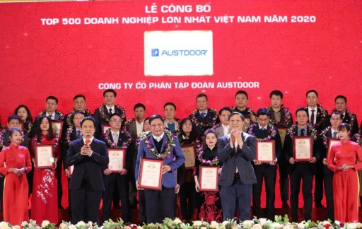 Austdoor Group ranked on Top 500 largest enterprises in Vietnam