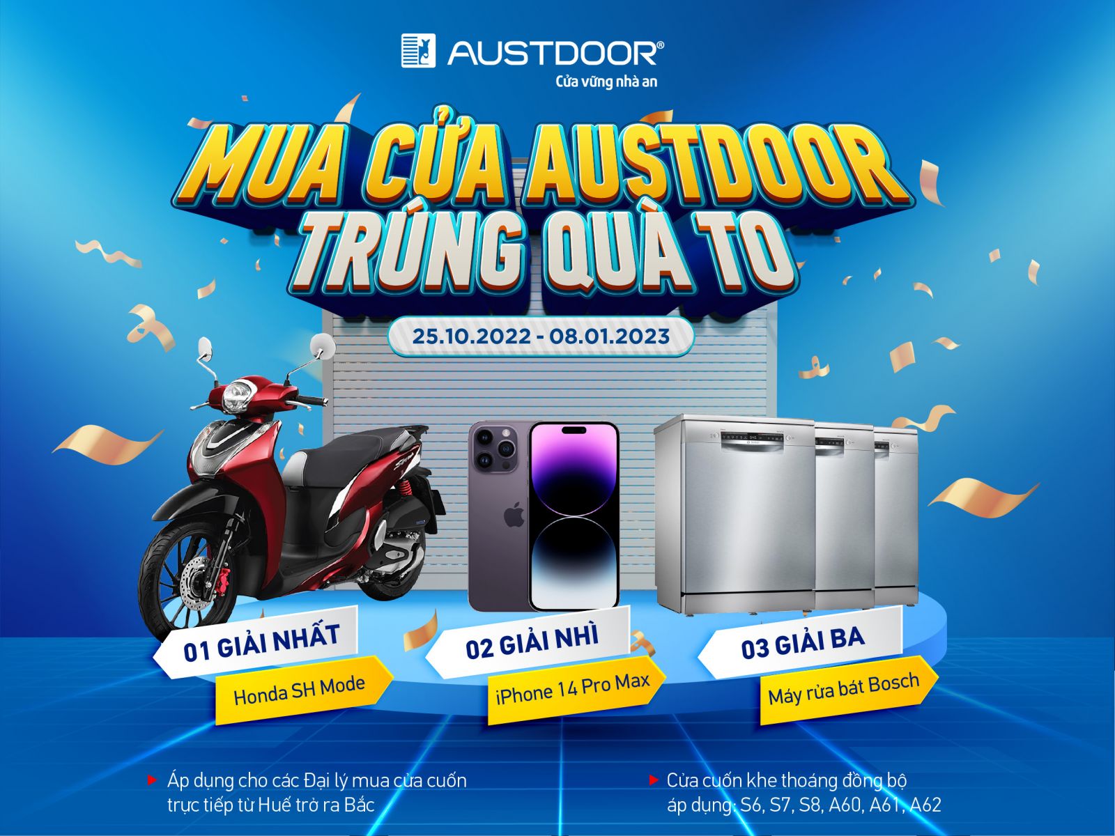 mua cửa austdoor - trúng quà to