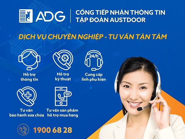 các cổng tiếp nhận thông tin của Cửa cuốn Austdoor